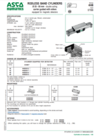 NUMATICS 446 USER GUIDE RODLESS BAND CYLINDERS: 25-50MM - DOUBLE ACTING CARRIER GUIDE WITH ROLLERS